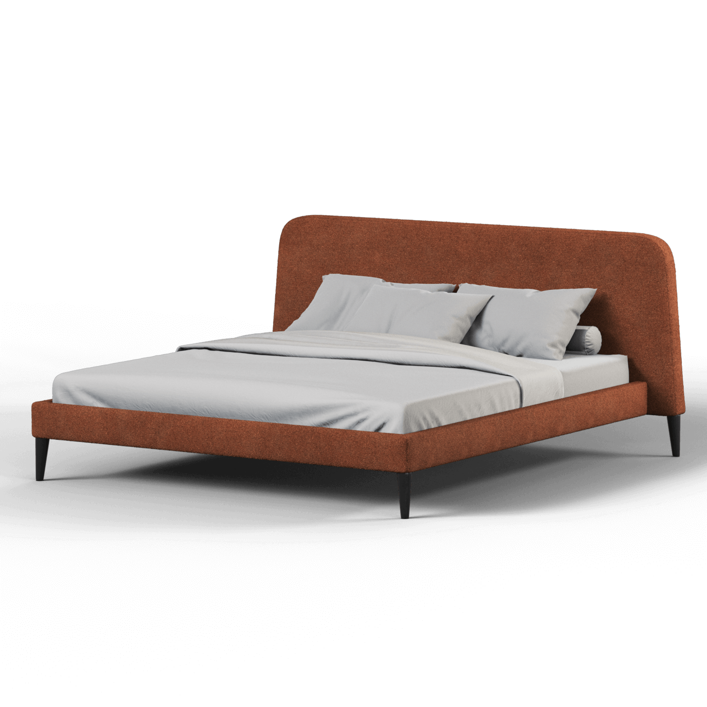 Lit double Selma avec capitonnage vertical profond