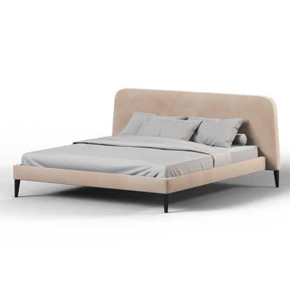 Selma Double Bed with Deep Vertical Tufting