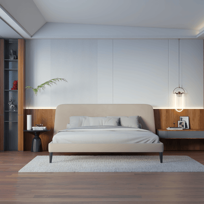 Selma Double Bed with Deep Vertical Tufting