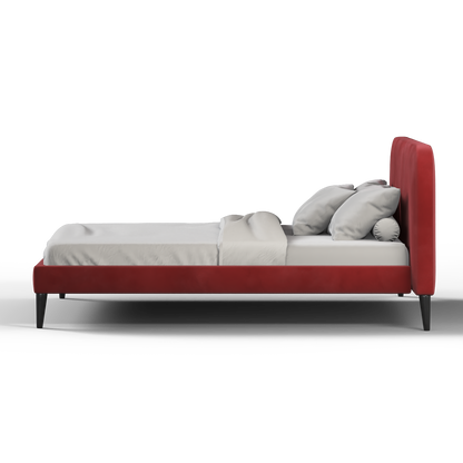 Selma Double Bed with Deep Vertical Tufting
