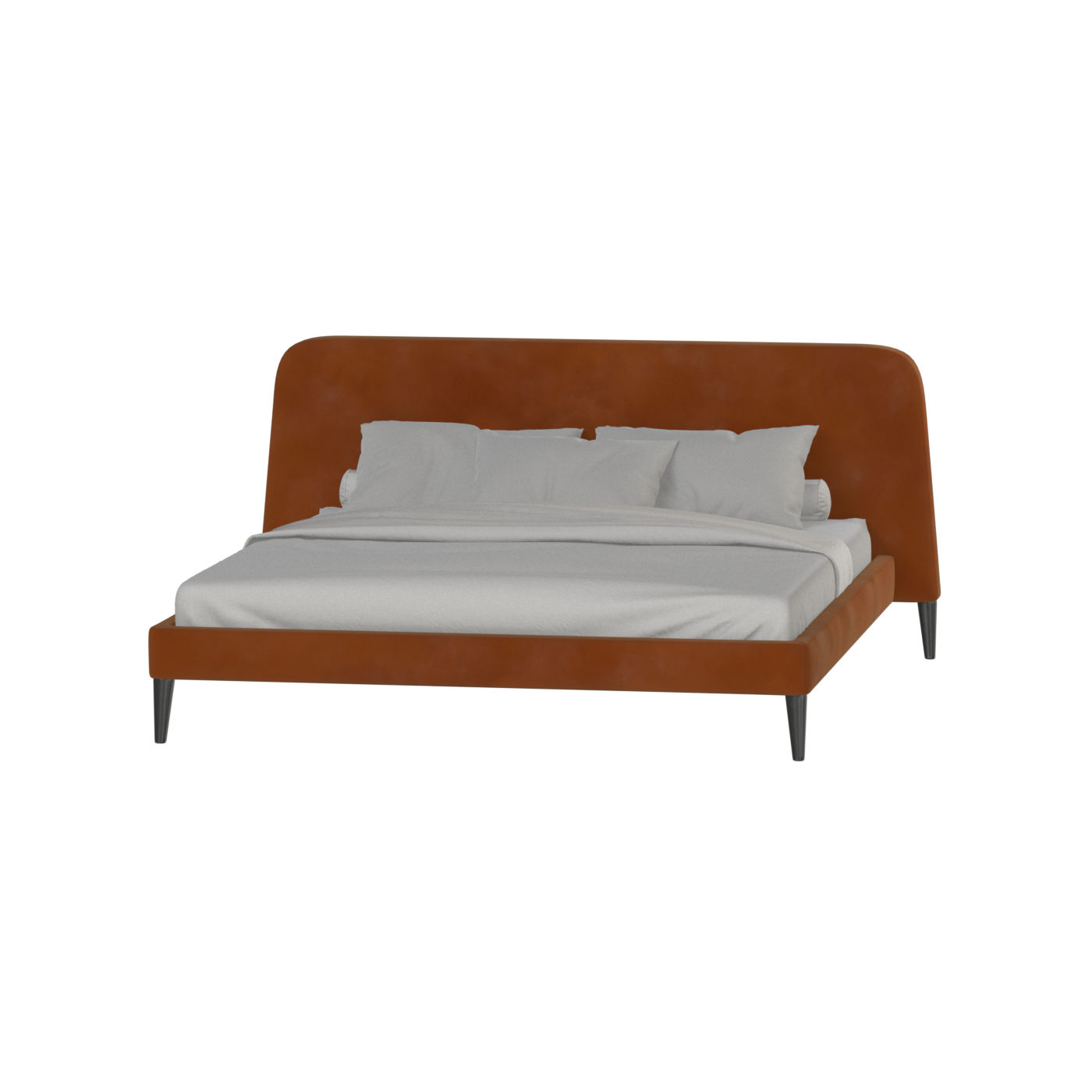 Lit double Selma avec capitonnage vertical profond