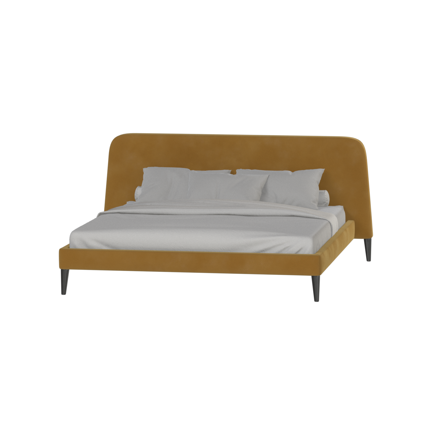 Selma Double Bed with Deep Vertical Tufting