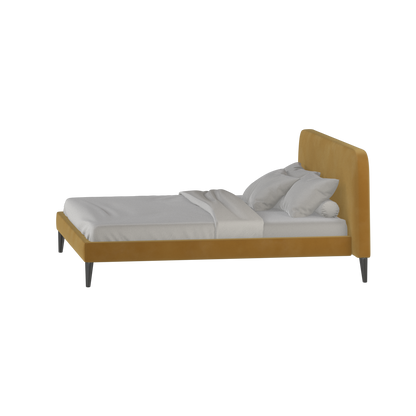 Selma Double Bed with Deep Vertical Tufting