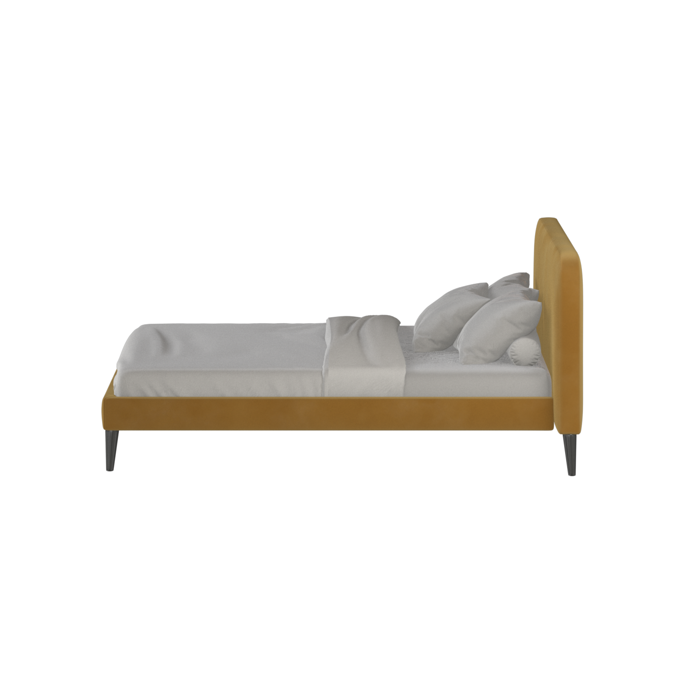 Selma Double Bed with Deep Vertical Tufting