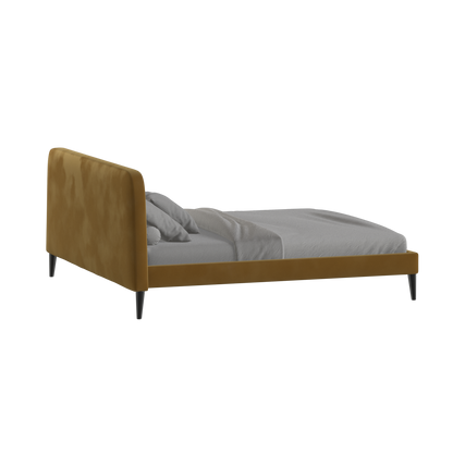 Selma Double Bed with Deep Vertical Tufting