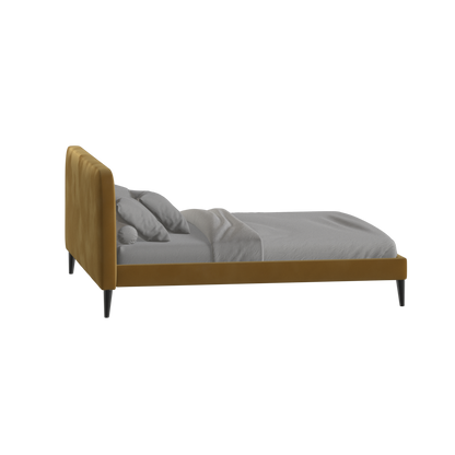 Selma Double Bed with Deep Vertical Tufting