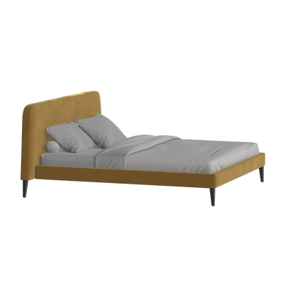 Selma Double Bed with Deep Vertical Tufting