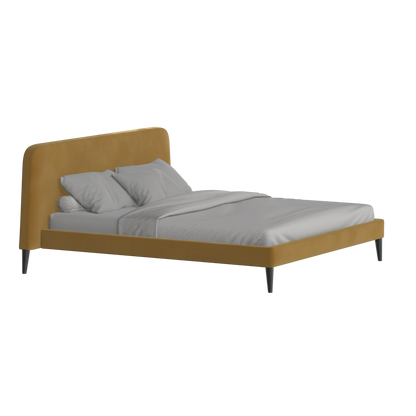 Selma Double Bed with Deep Vertical Tufting