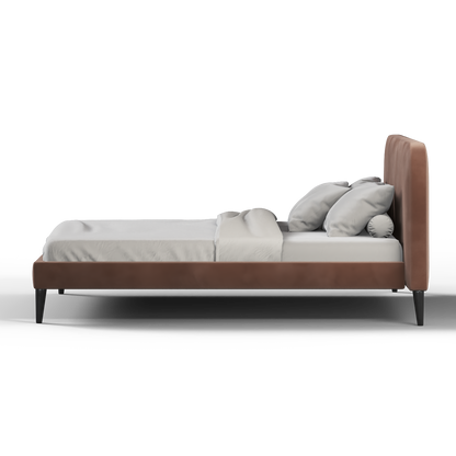 Selma Double Bed with Deep Vertical Tufting