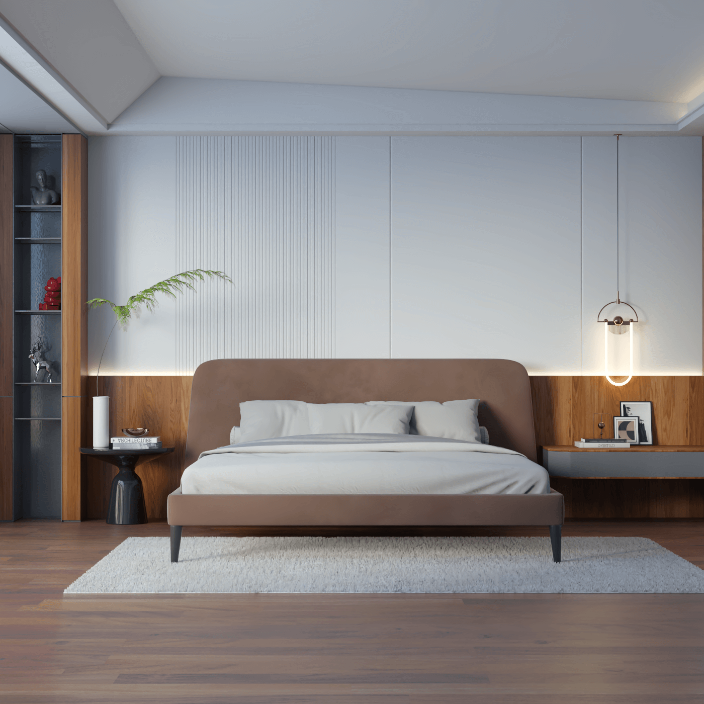 Selma Double Bed with Deep Vertical Tufting