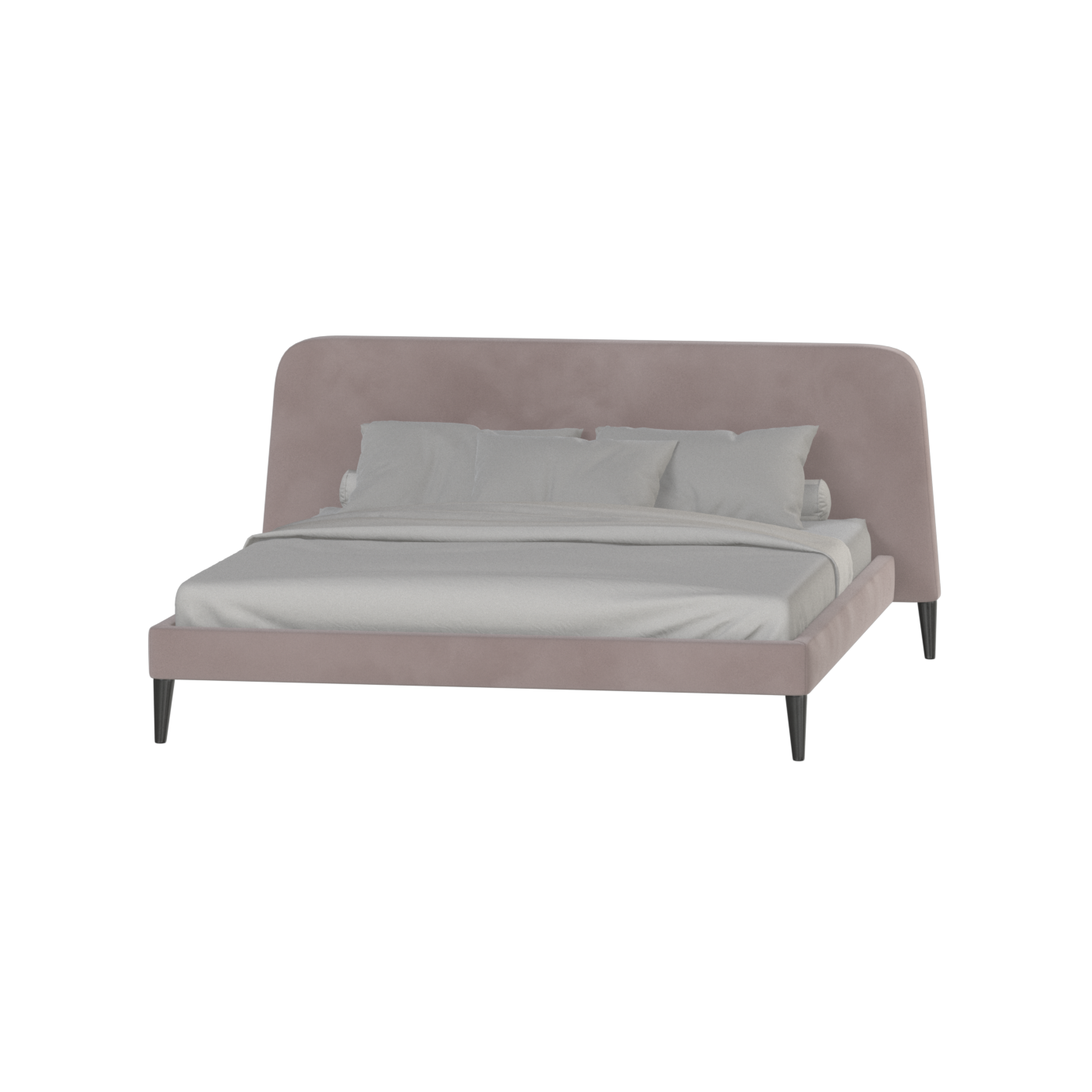 Lit double Selma avec capitonnage vertical profond