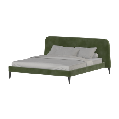 Selma Double Bed with Deep Vertical Tufting