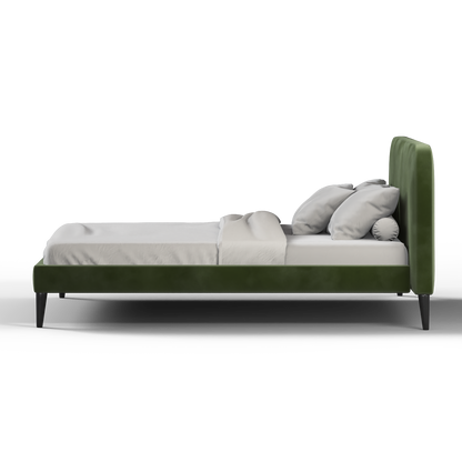 Selma Double Bed with Deep Vertical Tufting
