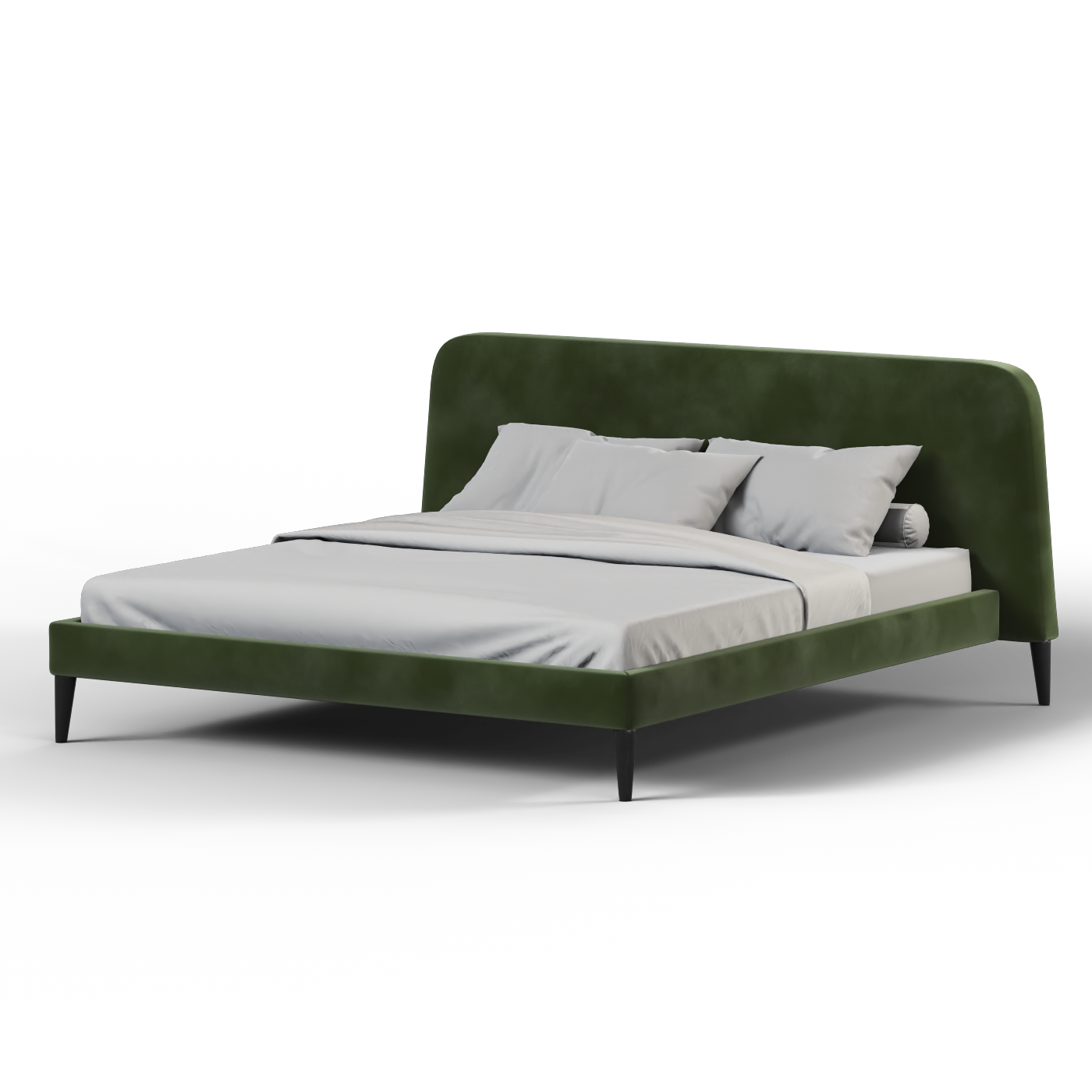 Selma Double Bed with Deep Vertical Tufting