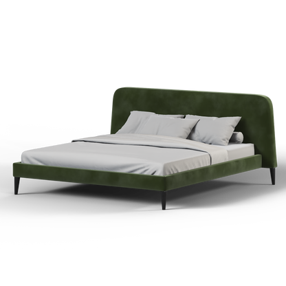 Selma Double Bed with Deep Vertical Tufting
