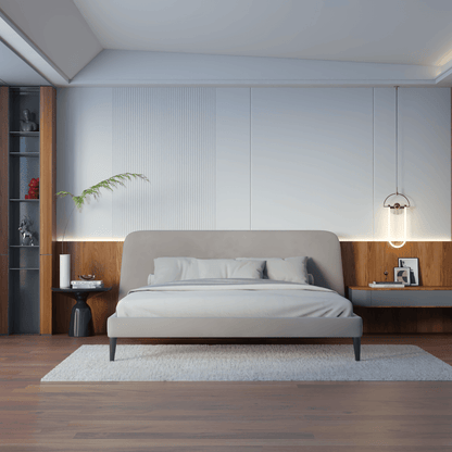 Selma Double Bed with Deep Vertical Tufting