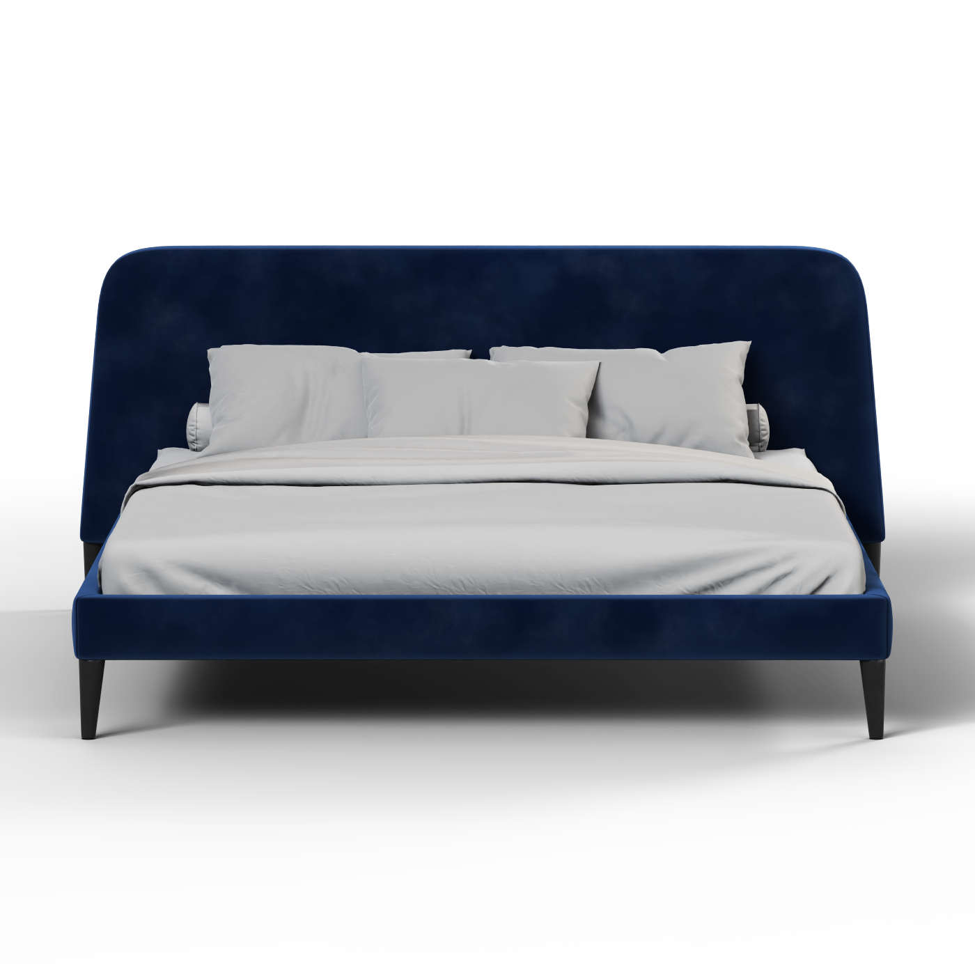 Lit double Selma avec capitonnage vertical profond