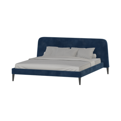 Lit double Selma avec capitonnage vertical profond