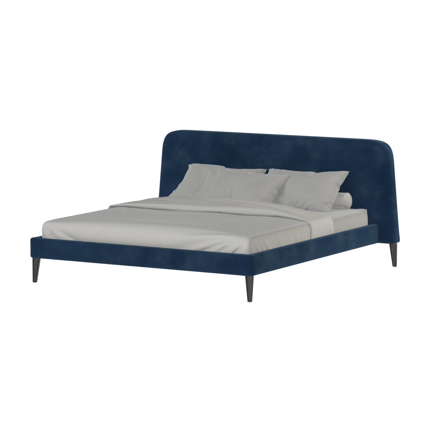 Lit double Selma avec capitonnage vertical profond