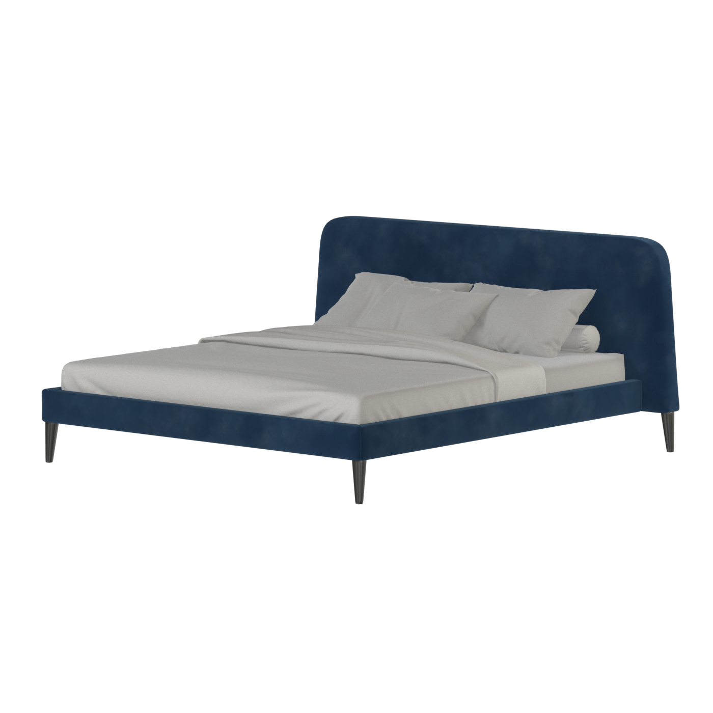 Lit double Selma avec capitonnage vertical profond