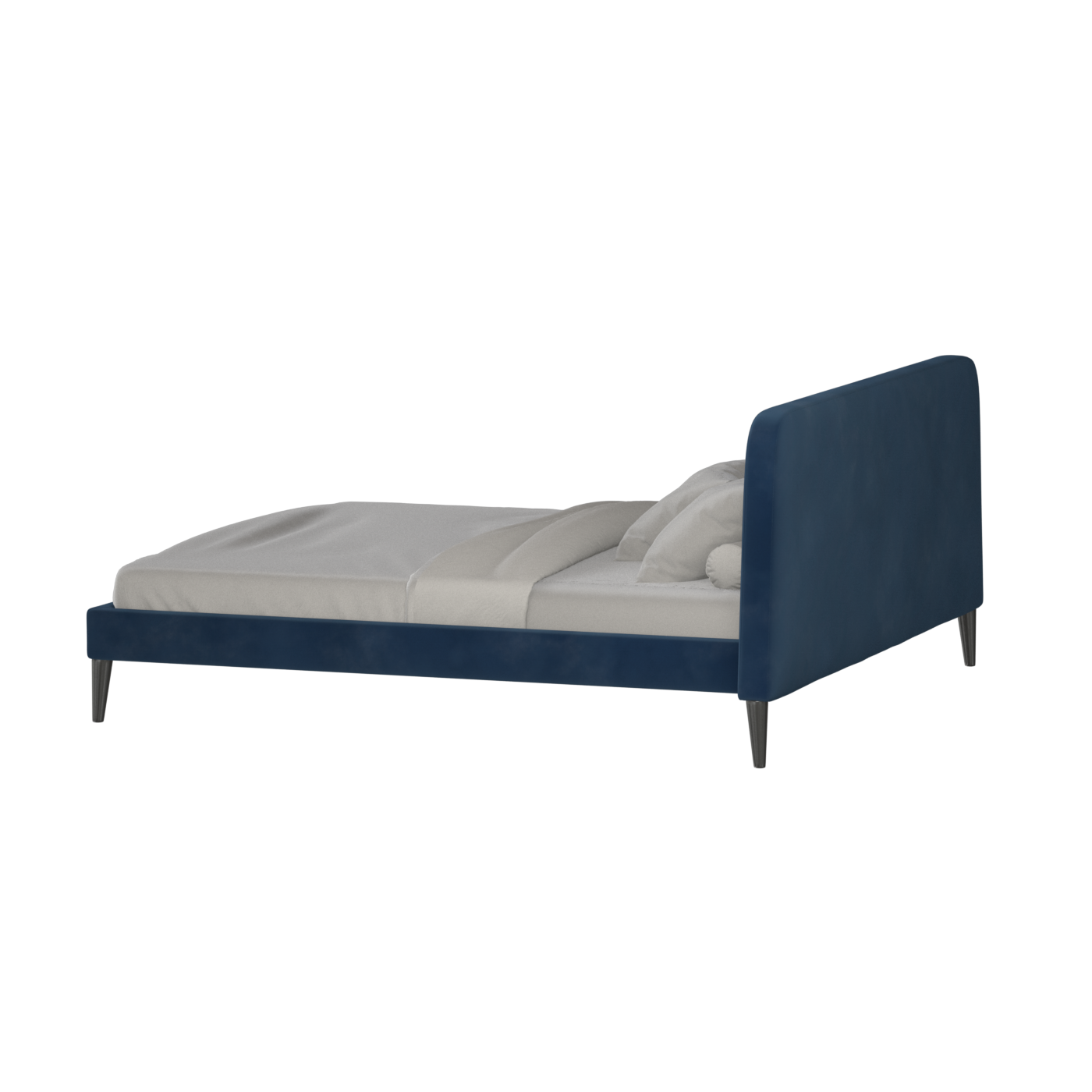 Lit double Selma avec capitonnage vertical profond