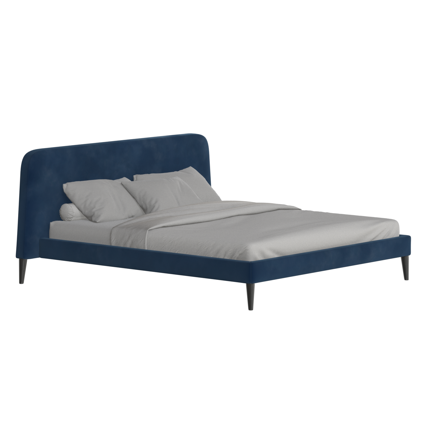 Lit double Selma avec capitonnage vertical profond