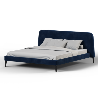 Lit double Selma avec capitonnage vertical profond