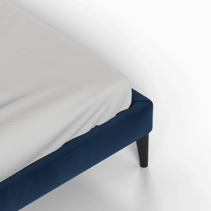 Lit double Selma avec capitonnage vertical profond