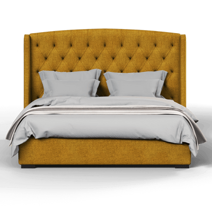 Sophia Upholstered Bed with Buttoned Headboard