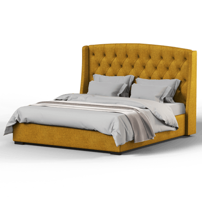 Sophia Upholstered Bed with Buttoned Headboard