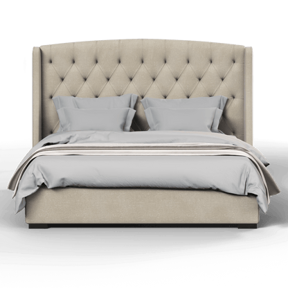 Sophia Upholstered Bed with Buttoned Headboard