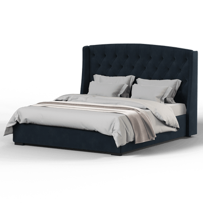 Sophia Upholstered Bed with Buttoned Headboard