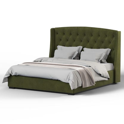 Sophia Upholstered Bed with Buttoned Headboard