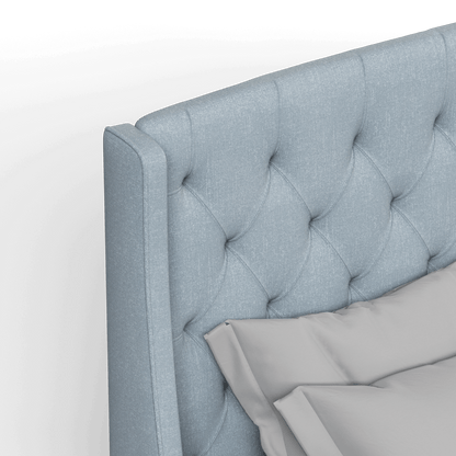 Sophia Upholstered Bed with Buttoned Headboard