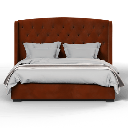 Sophia Upholstered Bed with Buttoned Headboard