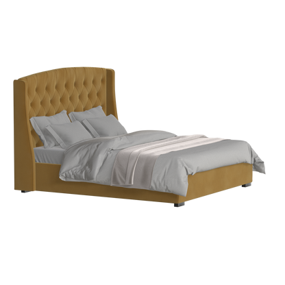 Sophia Upholstered Bed with Buttoned Headboard