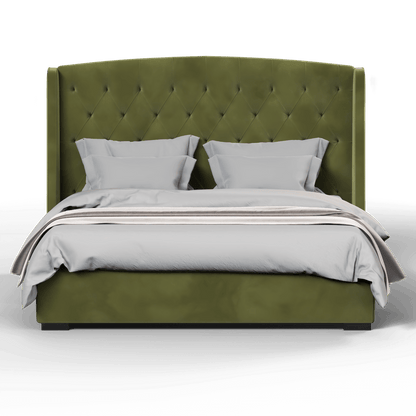 Sophia Upholstered Bed with Buttoned Headboard