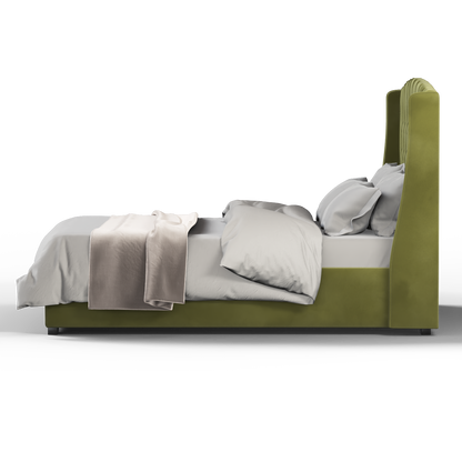 Sophia Upholstered Bed with Buttoned Headboard
