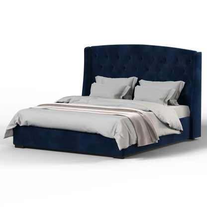 Sophia Upholstered Bed with Buttoned Headboard