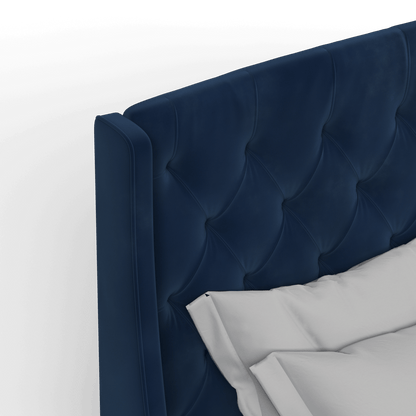 Sophia Upholstered Bed with Buttoned Headboard