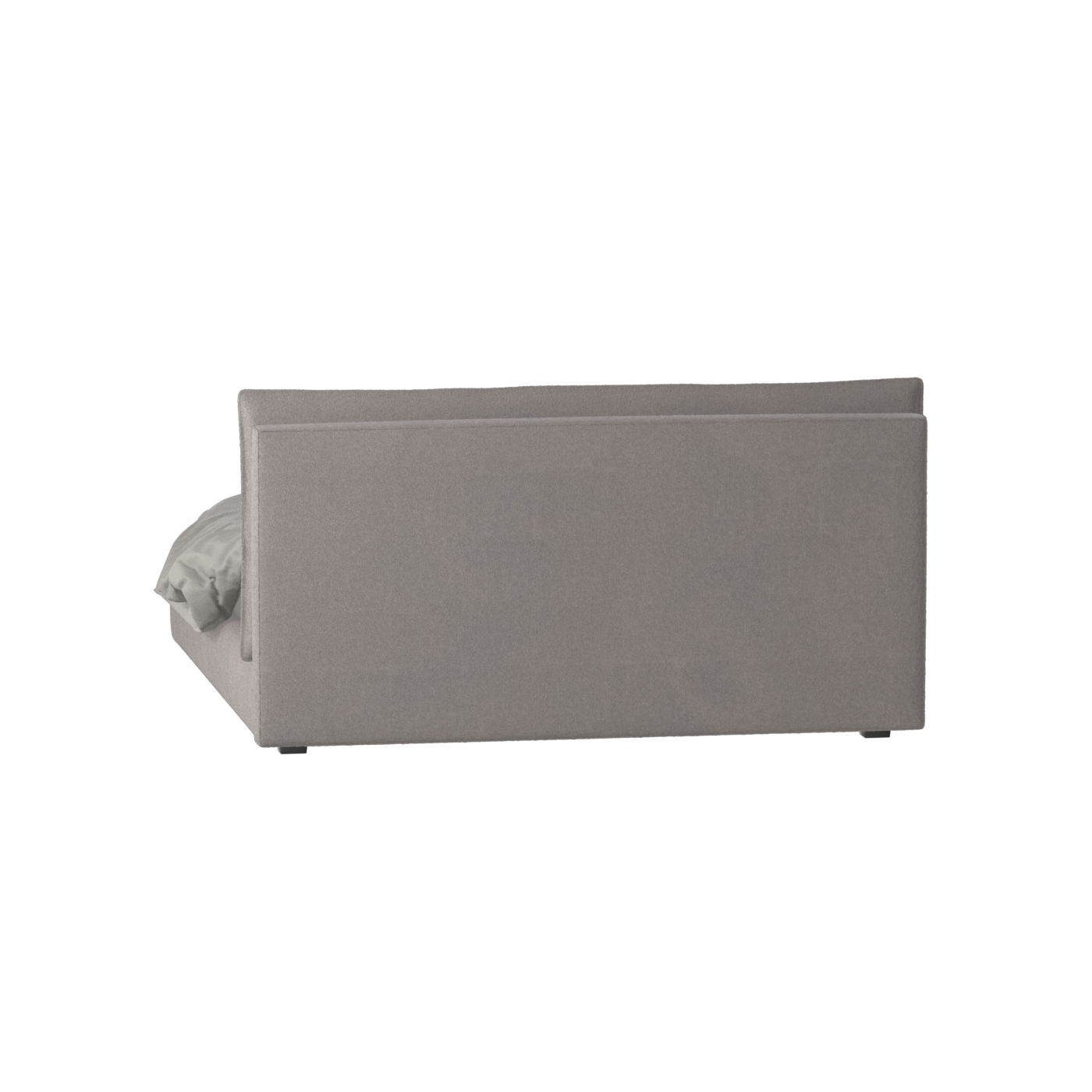 Lit double rembourré Thea avec tête de lit épurée
