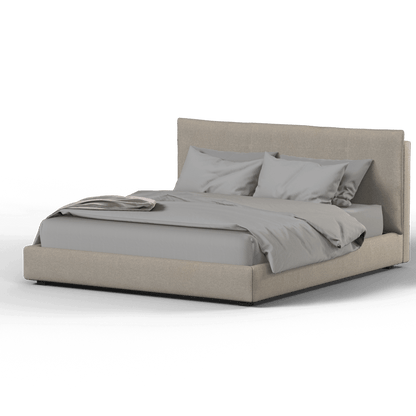 Thea Upholstered Double Bed with Clean Headboard