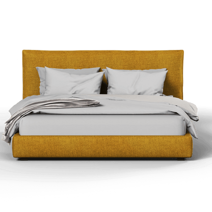 Thea Upholstered Double Bed with Clean Headboard