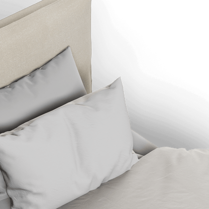 Thea Upholstered Double Bed with Clean Headboard