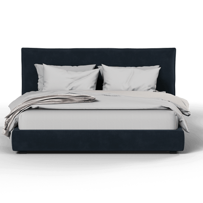 Thea Upholstered Double Bed with Clean Headboard