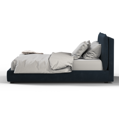 Thea Upholstered Double Bed with Clean Headboard