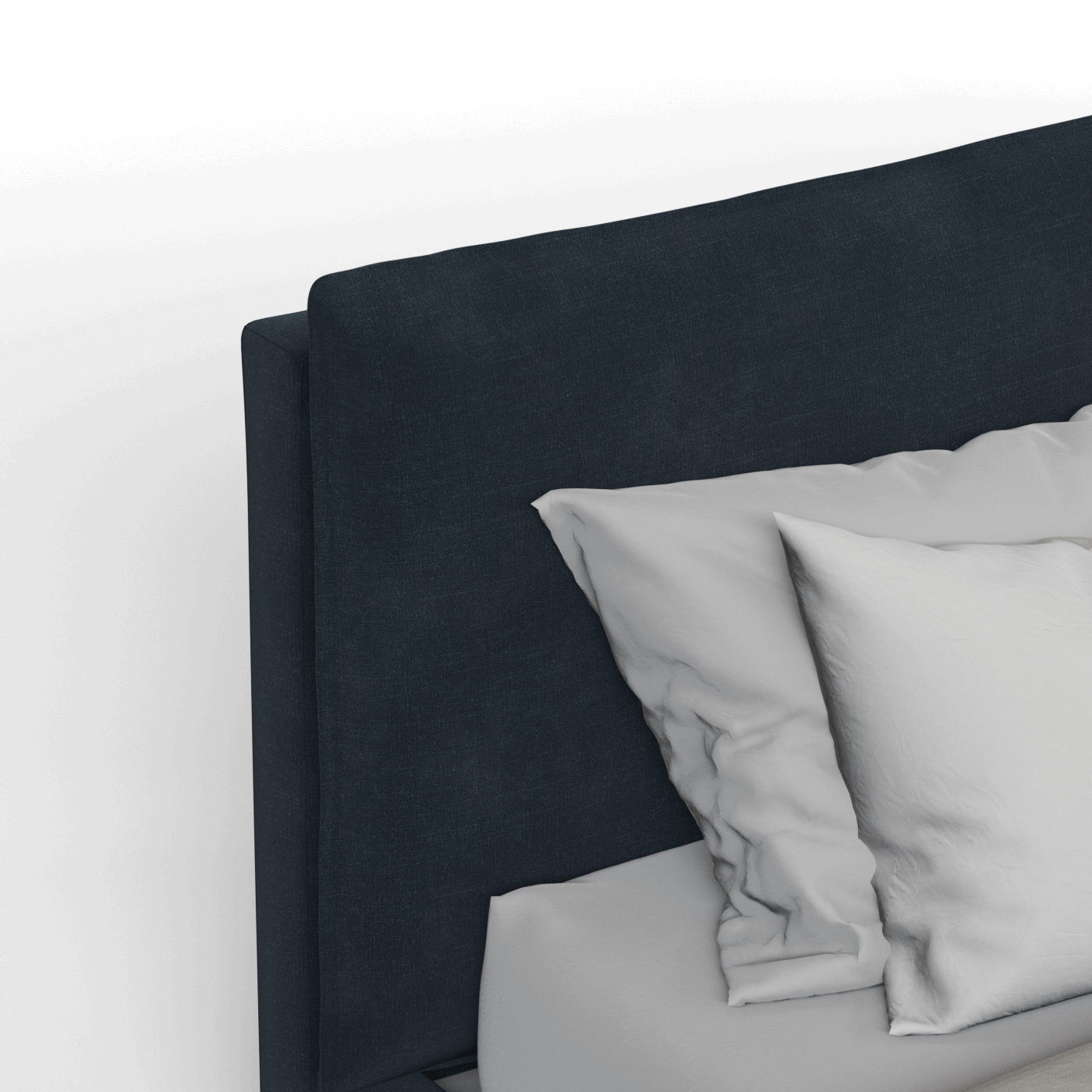 Thea Upholstered Double Bed with Clean Headboard