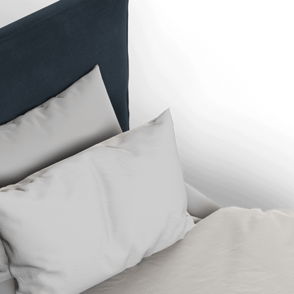 Thea Upholstered Double Bed with Clean Headboard