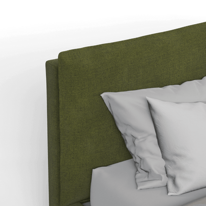 Thea Upholstered Double Bed with Clean Headboard