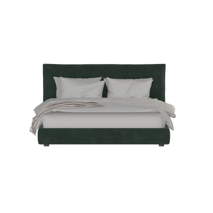 Thea Upholstered Double Bed with Clean Headboard